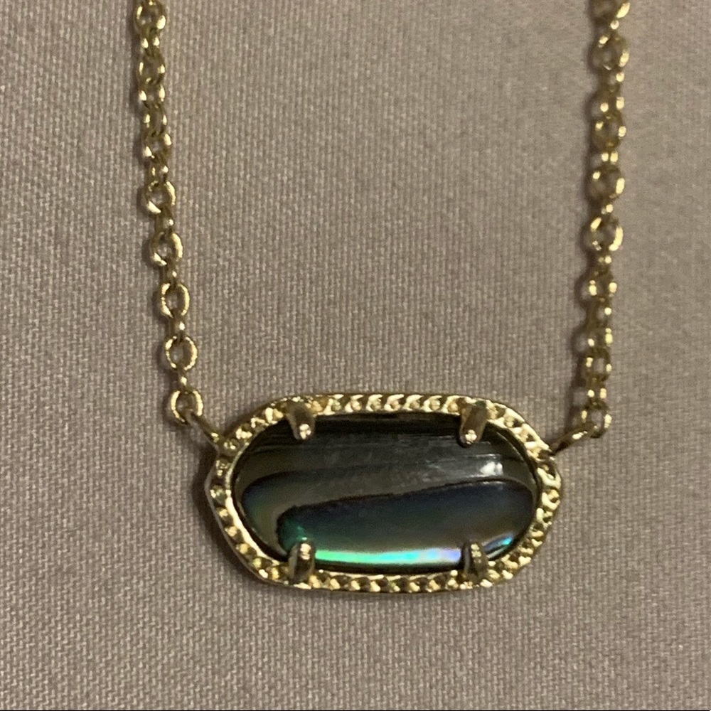 Kendra Scott Elisa Necklace Gold Abalone Shell